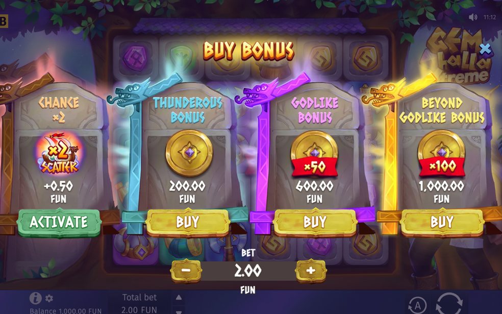 Bonus round screen with the Multiplier Pool