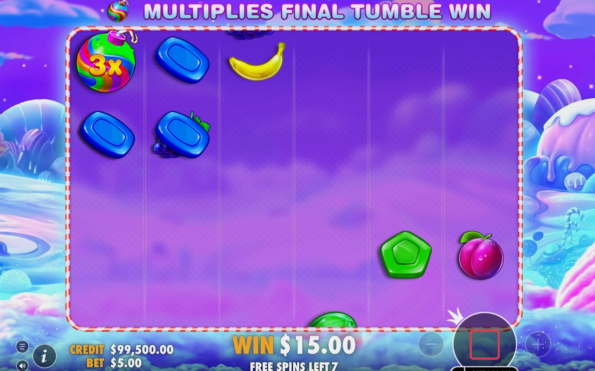Free Spins round with multiplier symbols on the grid